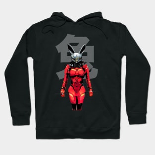 Chinese New Year, Year of the Rabbit 2023, Iron Rabbit No. 1: Gung Hay Fat Choy on Dark Background Hoodie